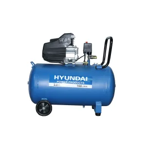 Compresor Hyundai 2HP 100L Directo