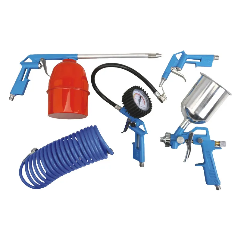 Kit Compresor Hyundai 5 Piezas Pistola Inflador Manguera
