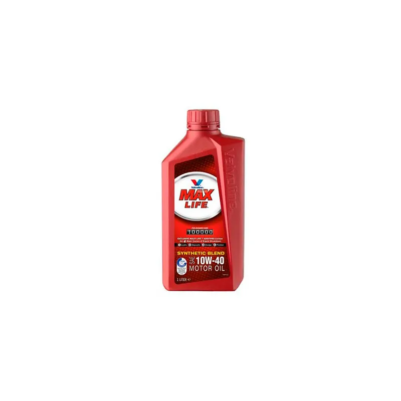Aceite Motor 10W40 Alto Kilometraje Valvoline MaxLife Pack 6x1/4 Galón