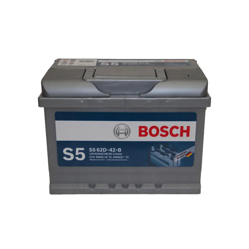 Batería Bosch S5 62Ah 560 CCA Positivo Derecho Terminal Estándar