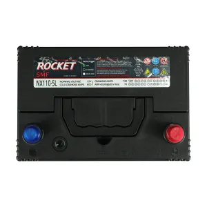 Batería Rocket SMF 70Ah 600 CCA Positivo Derecho Terminal Estándar