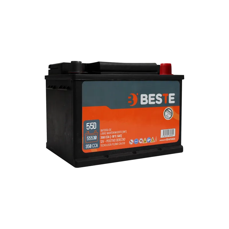 Batería Beste 35Ah 340CCA Positivo Derecho Delgado | RSG Industrial