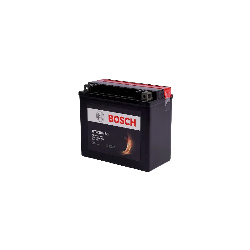 Batería Bosch AGM BTX20L 18Ah 270 CCA Positivo Derecho Terminal Cubo