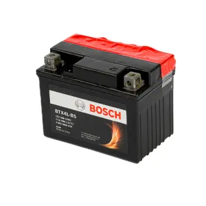 Batería Bosch AGM BTX4L 3Ah Positivo Derecho Terminal Cubo