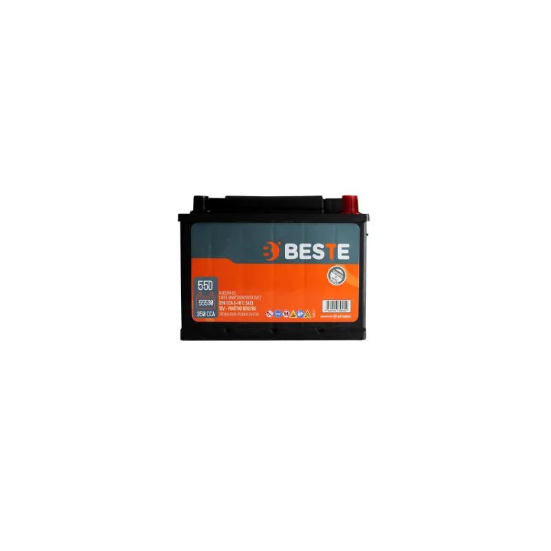 Batería Beste MF 44Ah 420 CCA Positivo Derecho Terminal Estándar