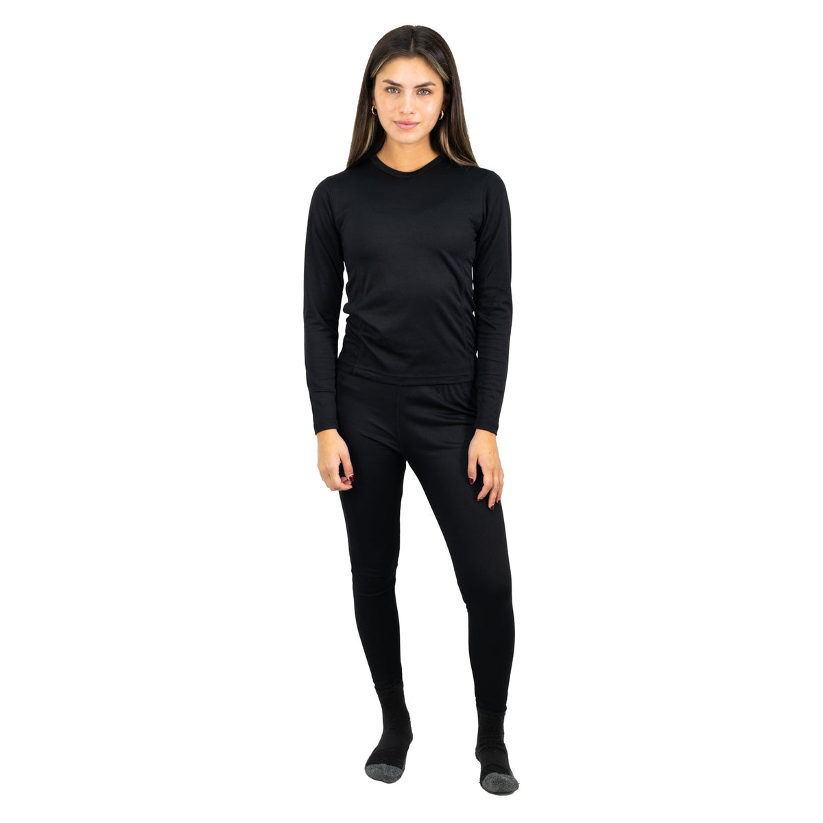 Conjunto Interior Hardwork HDX Térmico Mujer Negro – Vista 3