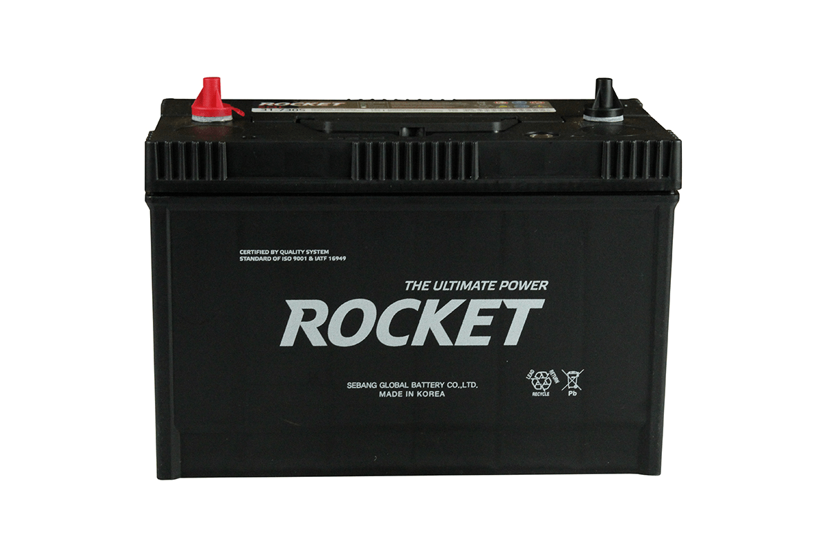 Batería Rocket SMF 100Ah 730 CCA Positivo Izquierdo Terminal Perno