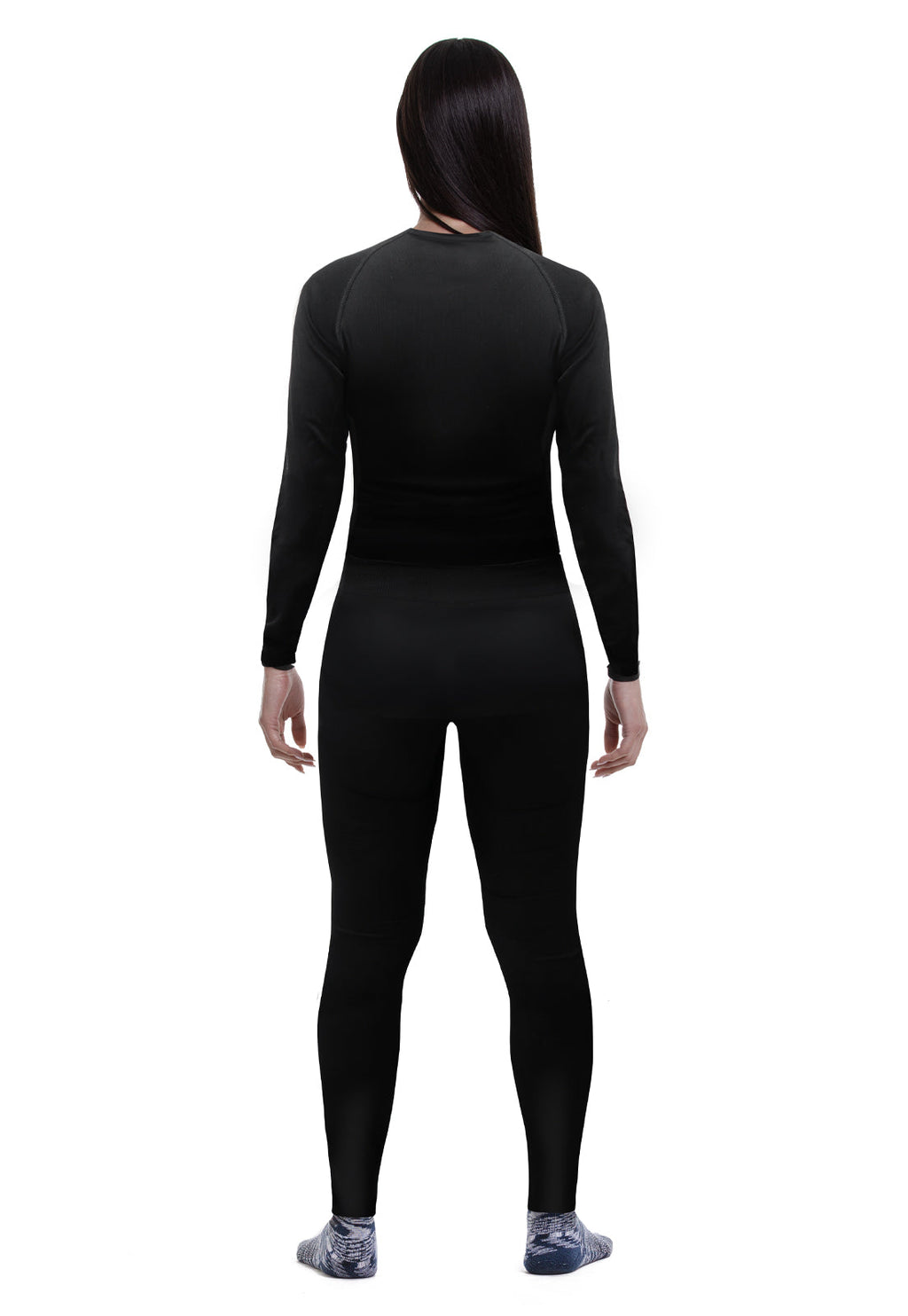 Conjunto Interior Hardwork Patagonia Spandex Mujer Negro – Vista 5