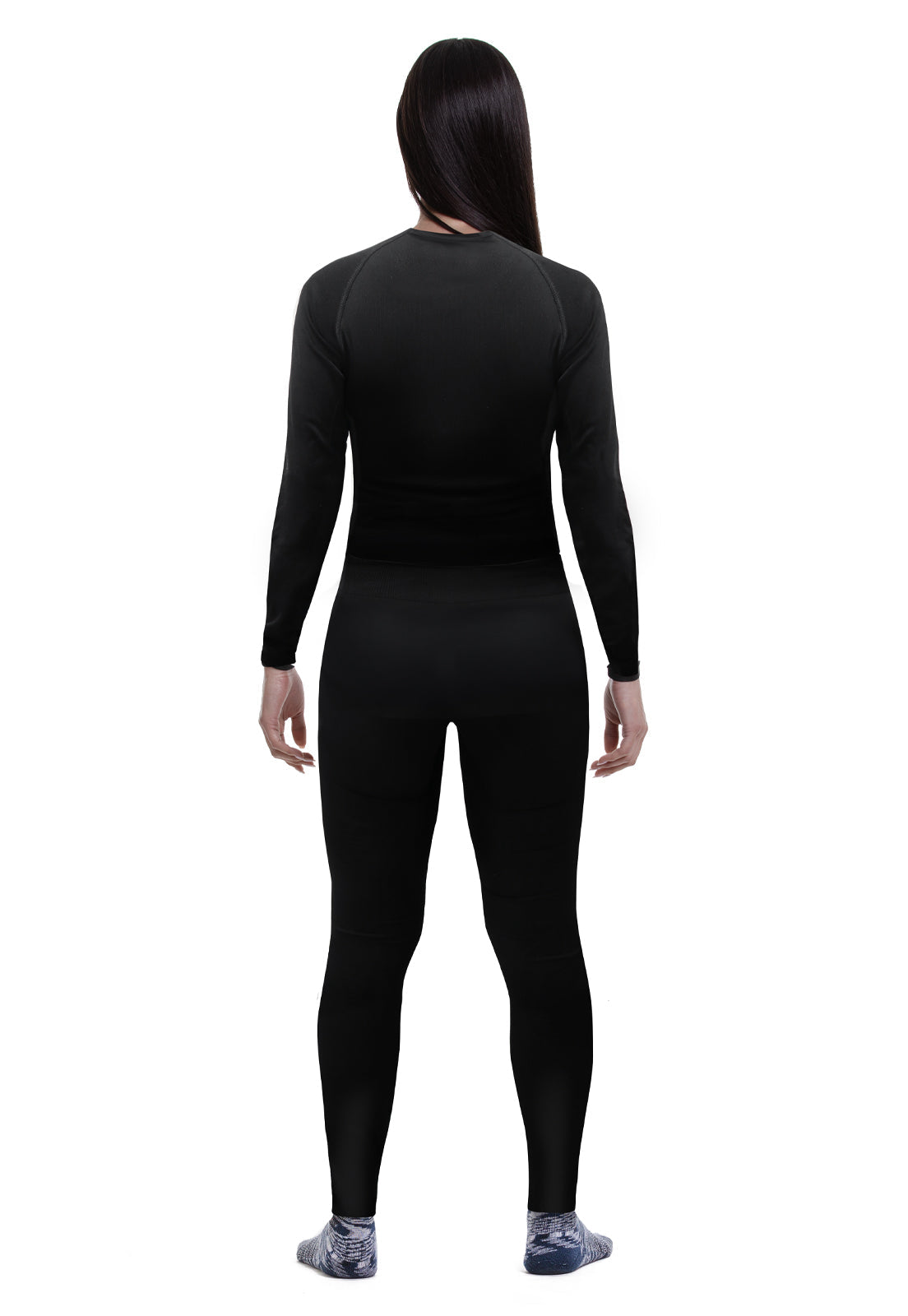 Conjunto Interior Hardwork Patagonia Spandex Mujer Negro – Vista 5