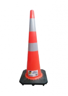 CONO SEÑALIZACION 36'' C/DOBLE CINTA ANTI VIENTO