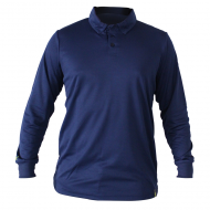 POLERA COOLDRY QUEBEC MANGA LARGA AZUL