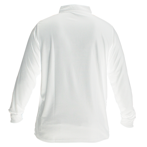 POLERA COOLDRY QUEBEC MANGA LARGA BLANCA