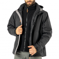 PARKA DESMONTABLE QUEBEC OTTAWA 3 EN 1 NEGRO