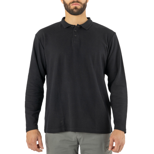 POLERA PIQUE QUEBEC MANGA LARGA HOMBRE