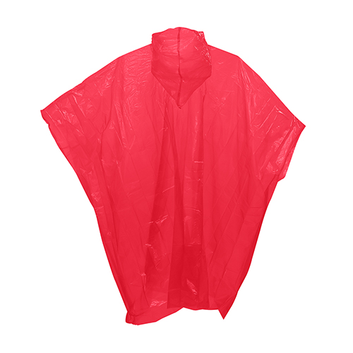 PONCHO DE EMERGENCIA BIODEGRADABLE ALASKA ROJO