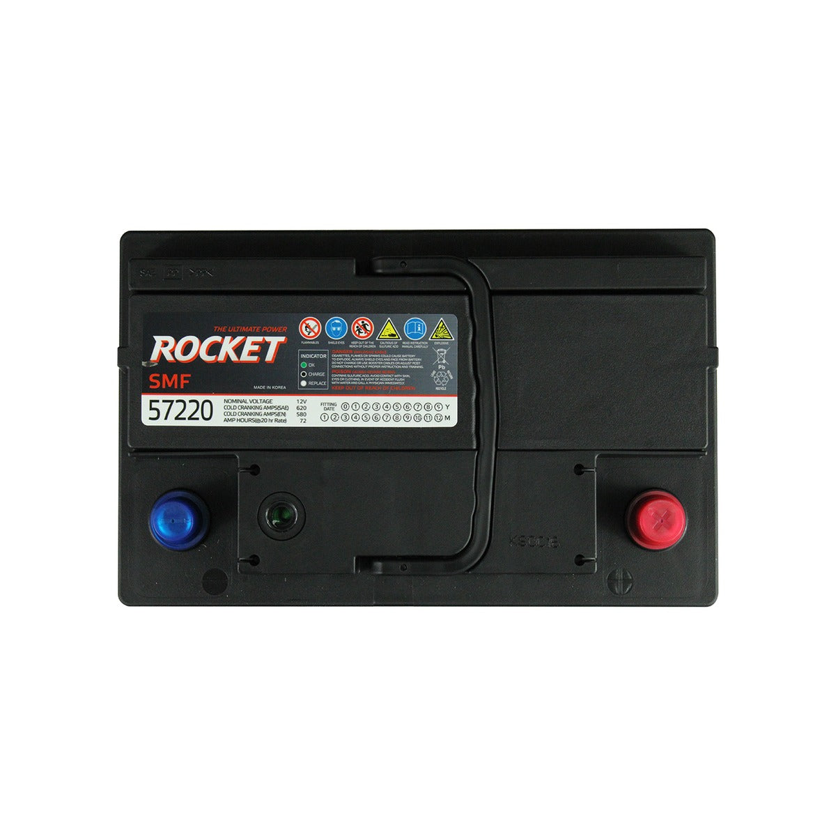 Batería Rocket SMF 72Ah 610 CCA SKU 3957220RK