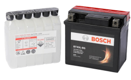 Bateria Bosch AGM BTX5L 4Ah Positivo Derecho Terminal Cubo 39BTX5L-BS — Foto original del producto