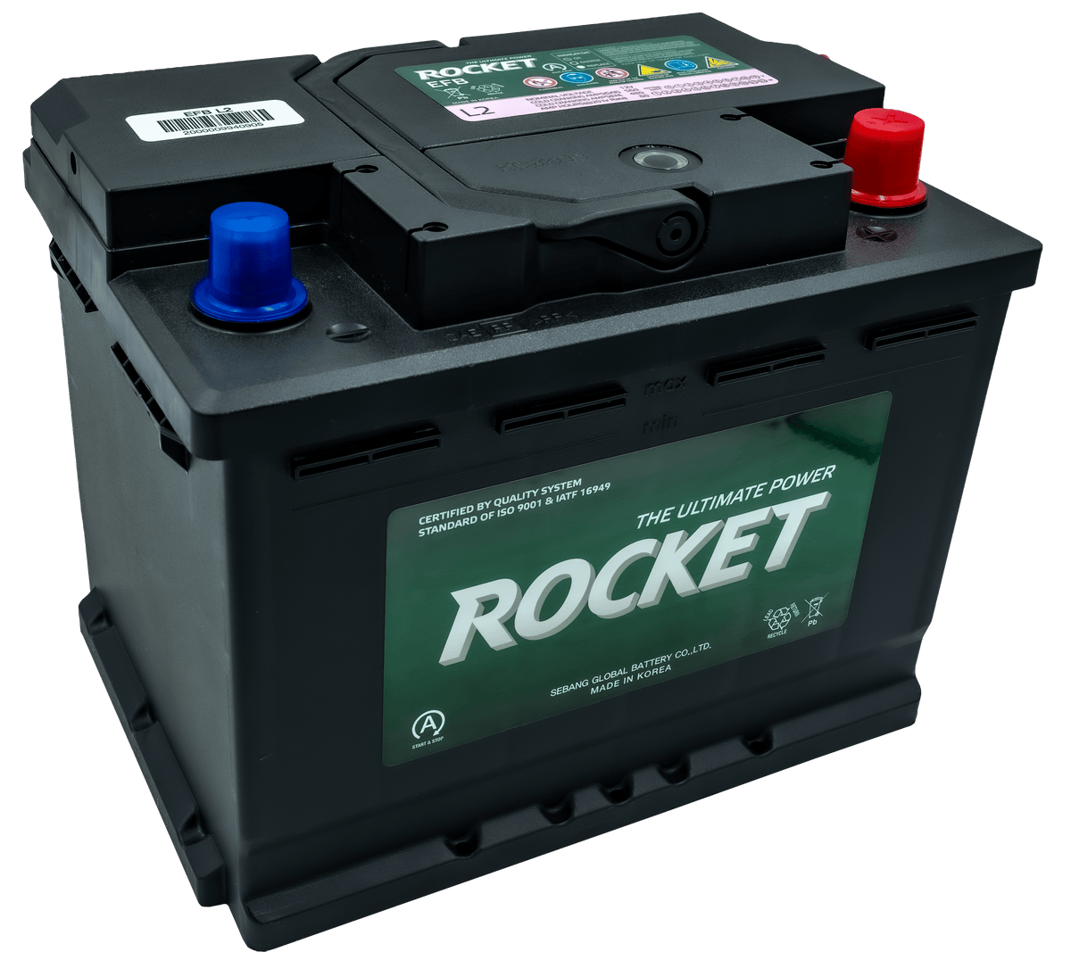 Batería Rocket EFB 60Ah 560 CCA Start Stop 39EFBL2RK — SKU 39EFBL2RK