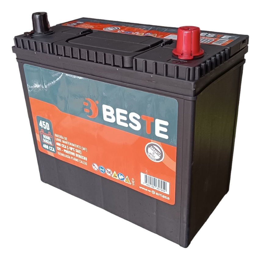 Batería Beste MF 45Ah 400 CCA 39NS60LBES — SKU 39NS60LBES