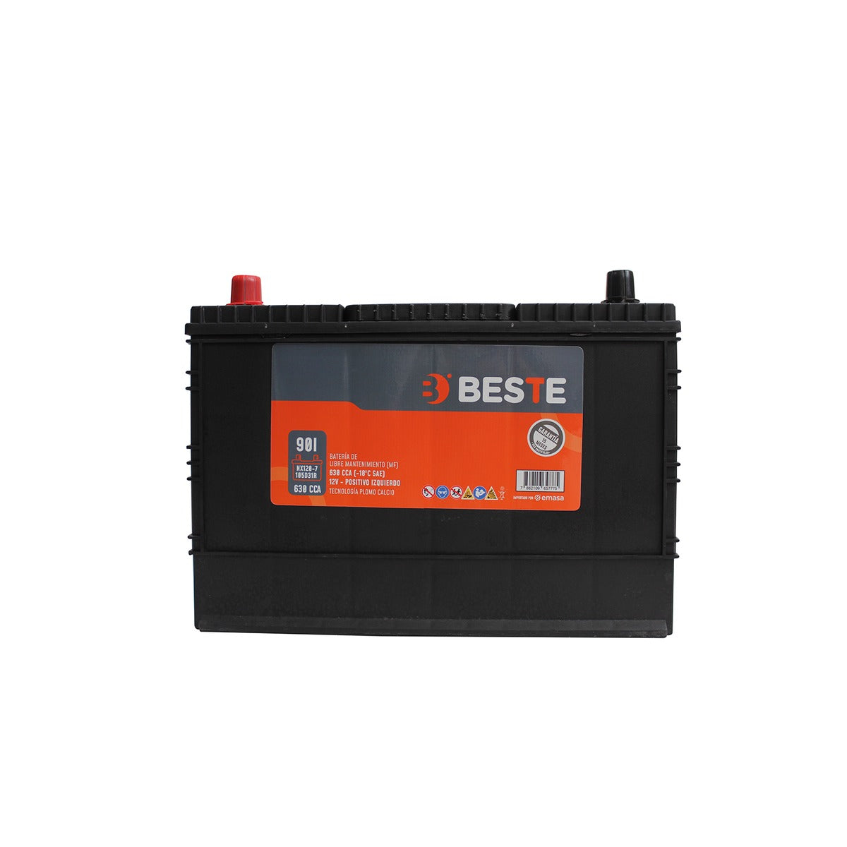Batería Beste MF 90Ah 630 CCA SKU 39NX1207BES