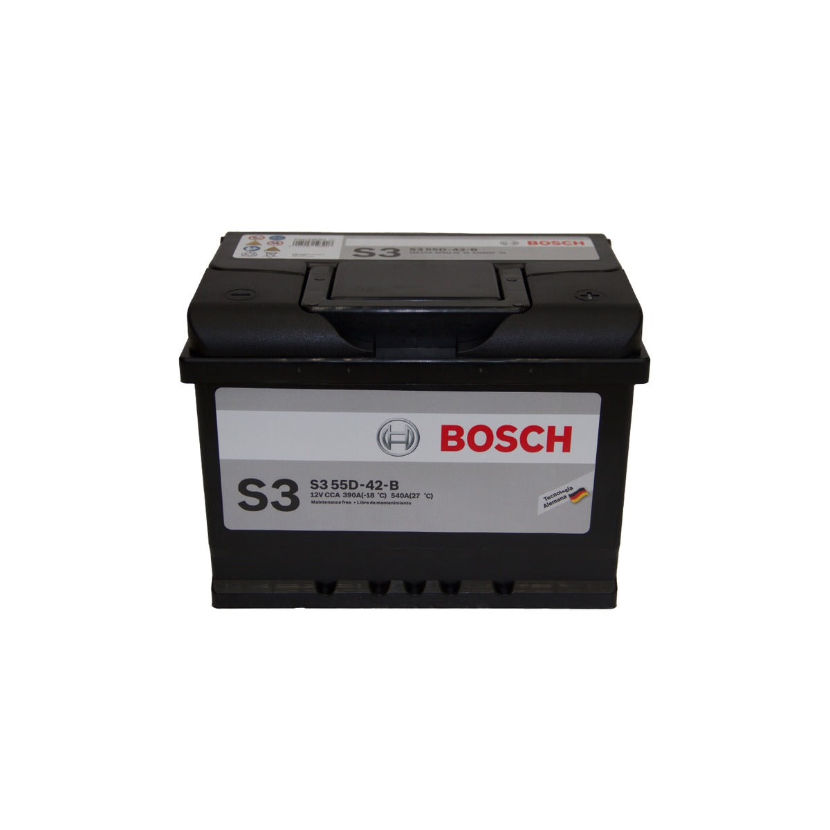 Batería Bosch S3 55Ah 390 CCA SKU 39S355D-S