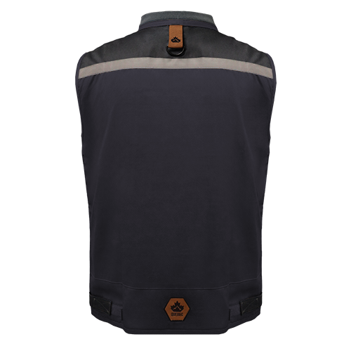 CHALECO GEÓLOGO GABARDINA QUEBEC GRIS
