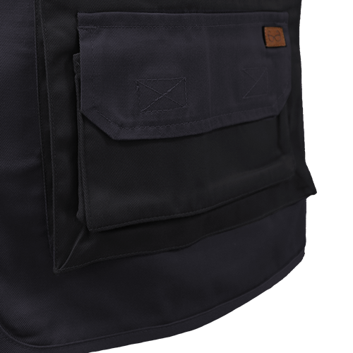 CHALECO GEÓLOGO GABARDINA QUEBEC GRIS