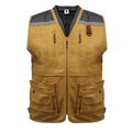 CHALECO GEOLOGO GABARDINA QUEBEC CAMEL