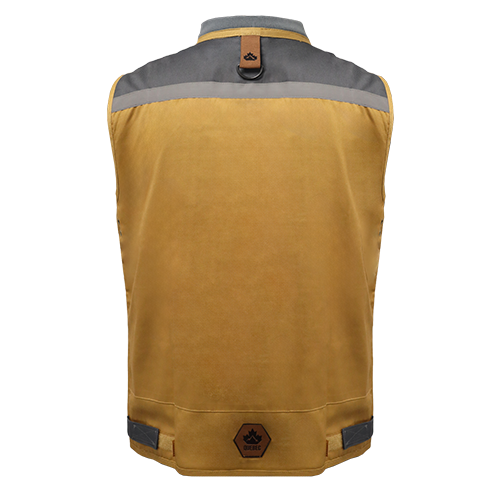 CHALECO GEOLOGO GABARDINA QUEBEC CAMEL