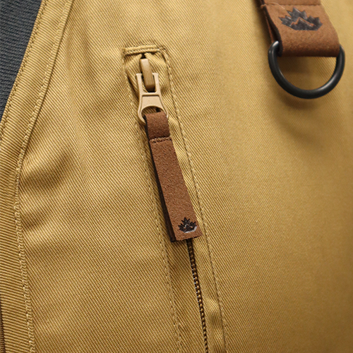 CHALECO GEOLOGO GABARDINA QUEBEC CAMEL