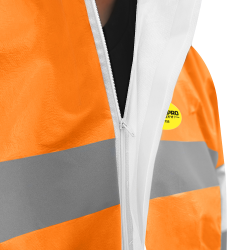 BUZO DE PROTECCION STEELPRO 7722 TALLA M  BICOLOR BLANCO/NARANJO  CON ISP