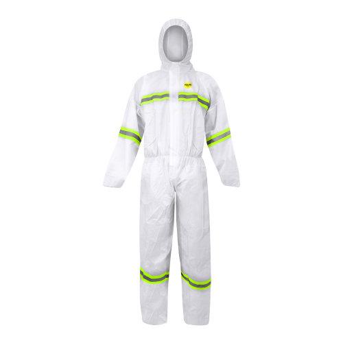 BUZO DE PROTECCION STEELPRO 7715 BLANCO DIA/NOCHE CON ISP