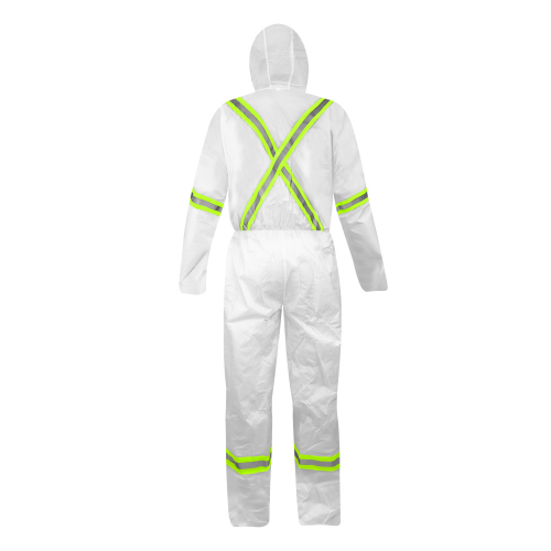 BUZO DE PROTECCION STEELPRO 7715 BLANCO DIA/NOCHE CON ISP