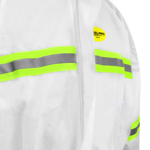 BUZO DE PROTECCION STEELPRO 7715 BLANCO DIA/NOCHE CON ISP