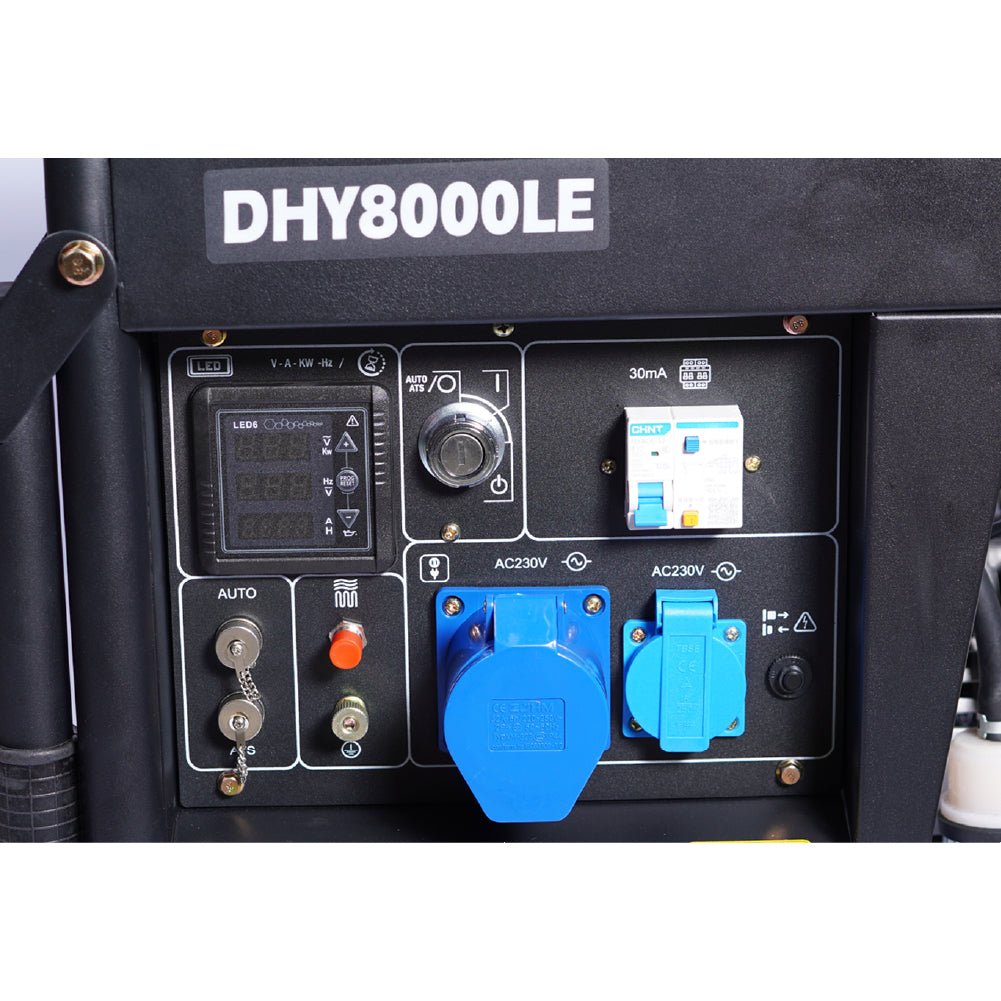 Generador Hyundai Diesel 6.5 kVA Monofásico Abierto 78DHY8000LE