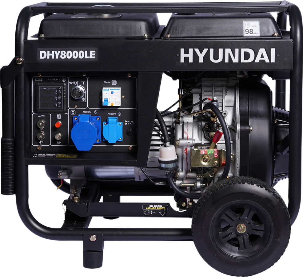 Generador Hyundai Diesel 6.5 kVA 78DHY8000LE