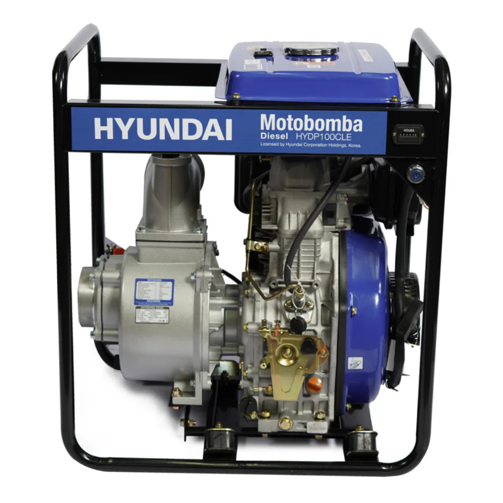 Motobomba Hyundai Diésel 4x4 Agua Limpia 82HYDP100CLE