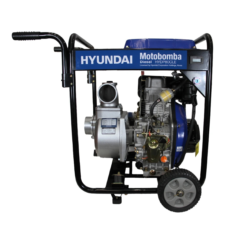 Motobomba Hyundai Diésel 3x3 Agua Limpia 82HYDP80CLE