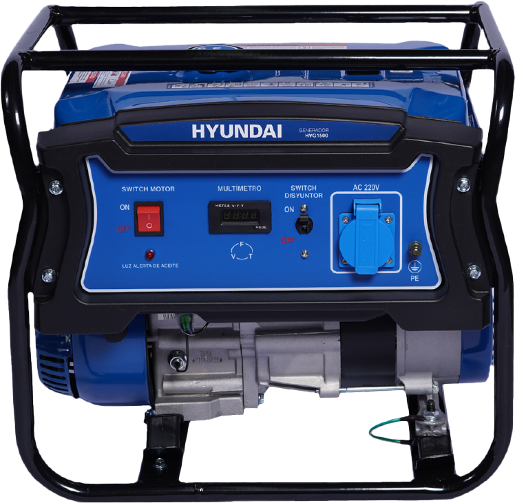 Generador Hyundai Gasolina 1.1 kVA Monofásico SKU 82HYG1500