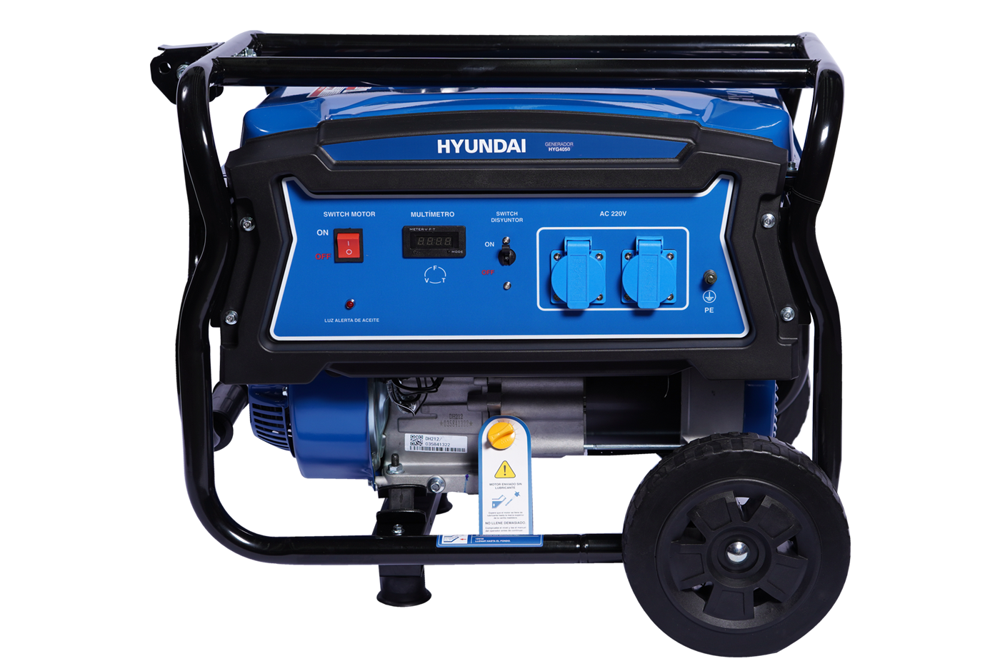 Generador Hyundai Gasolina 2.8 kVA Monofásico SKU 82HYG4050