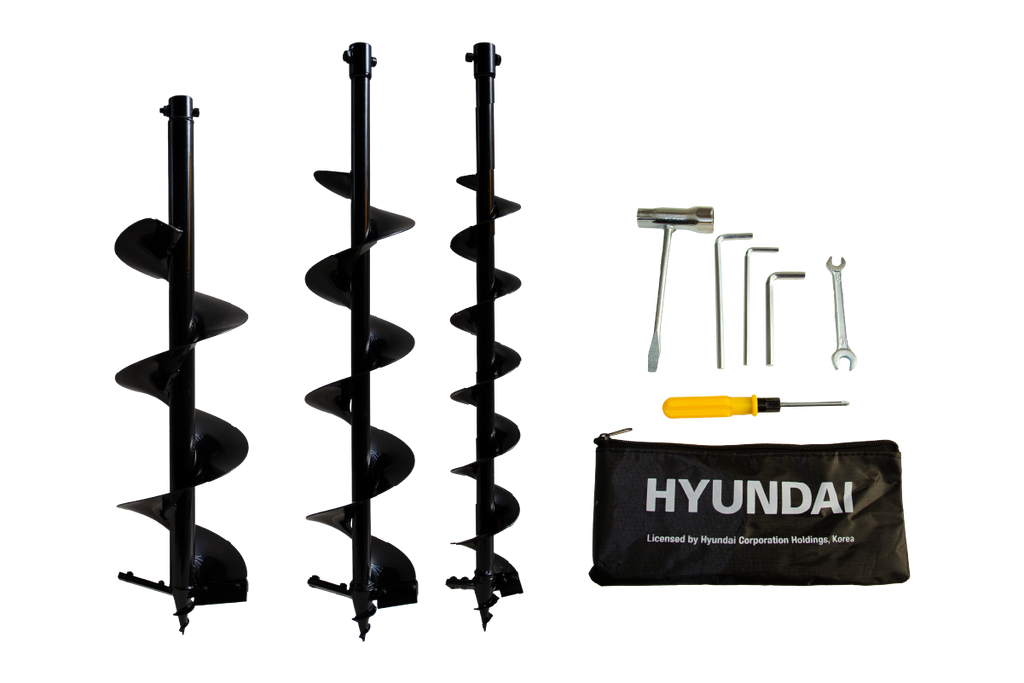 Ahoyador Hyundai 52 cc con 3 Brocas 82HYTGD520