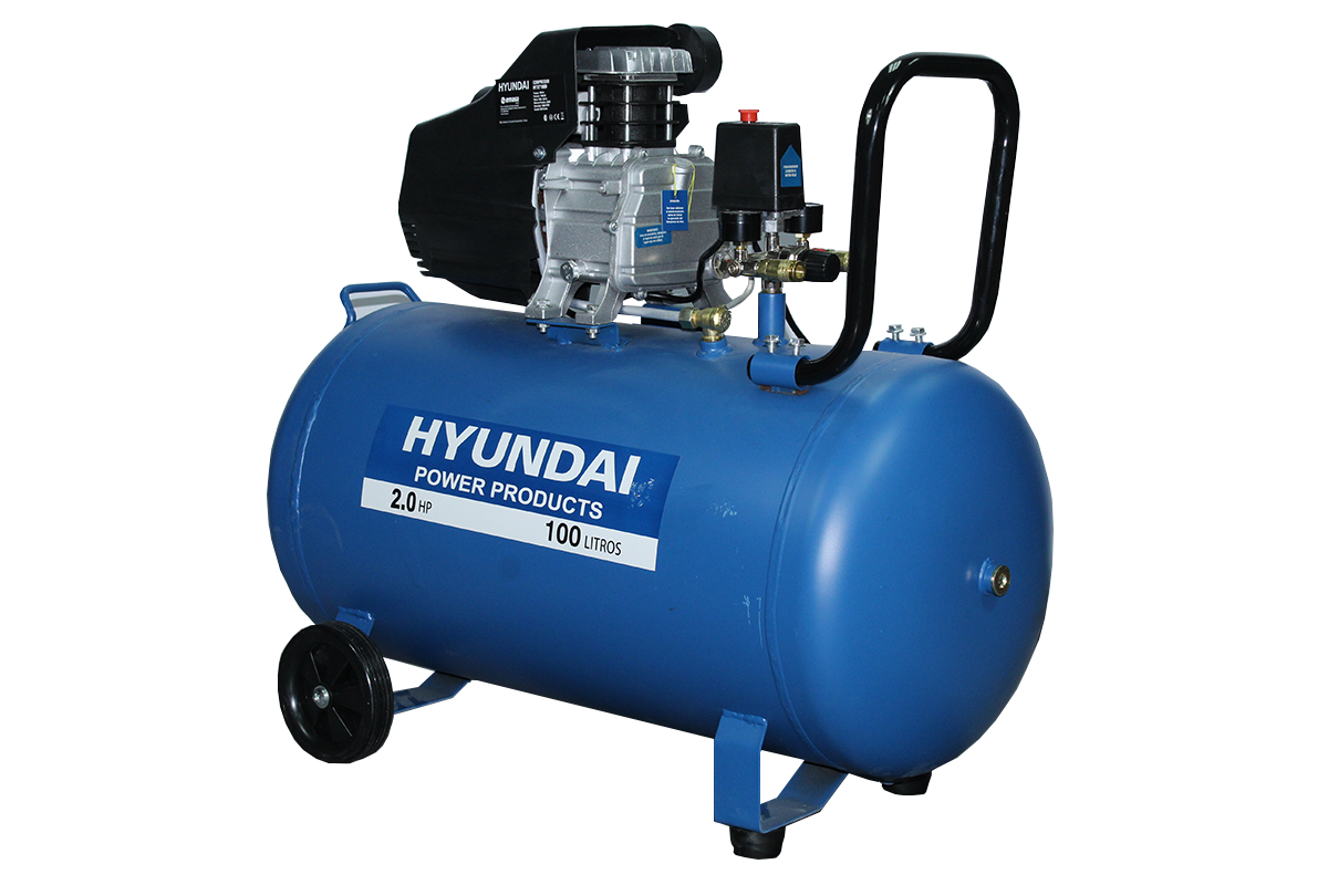 Compresor Hyundai 2HP 100L 115 PSI Monofásico Directo 82HYXY100D