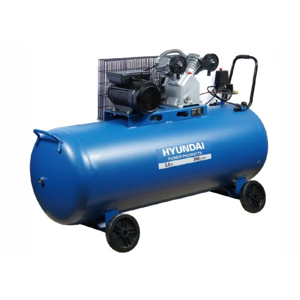 Compresor Hyundai 3 HP 300 L por correa 82HYXY300C