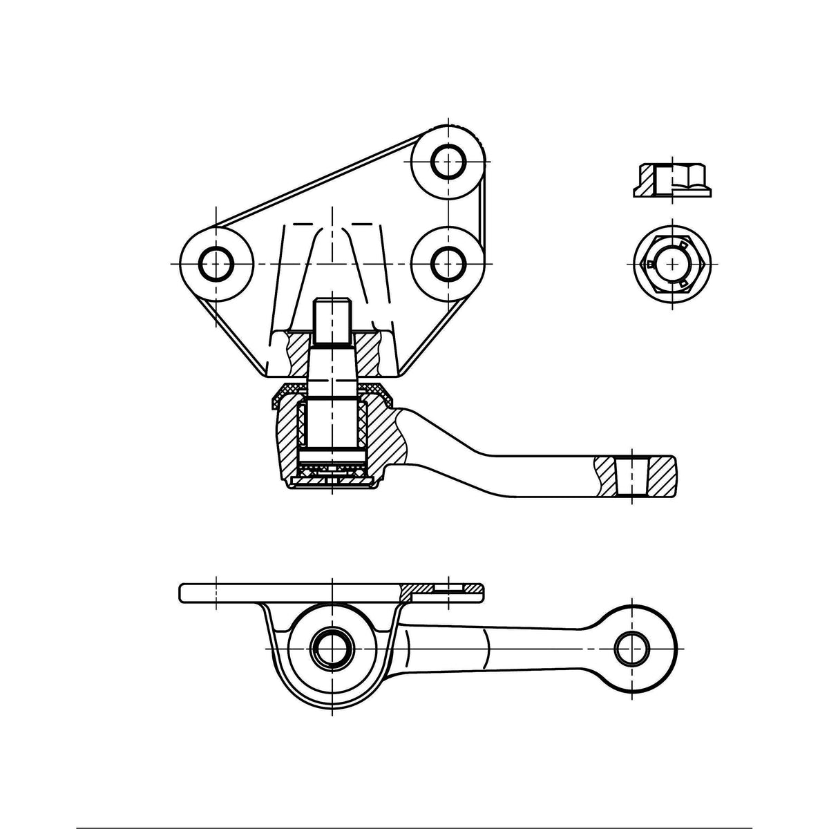 Brazo Auxiliar CTR para Nissan CTAS 2000 D21 Z20 | 288489 — CA0034
