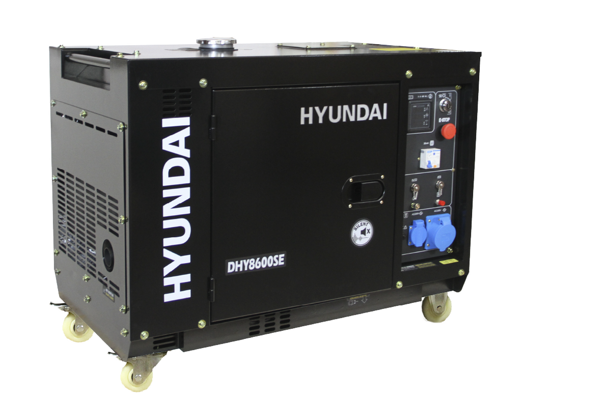 Generador Hyundai Diesel 6.3 kVA Monofásico Cerrado 78DHY8600SE