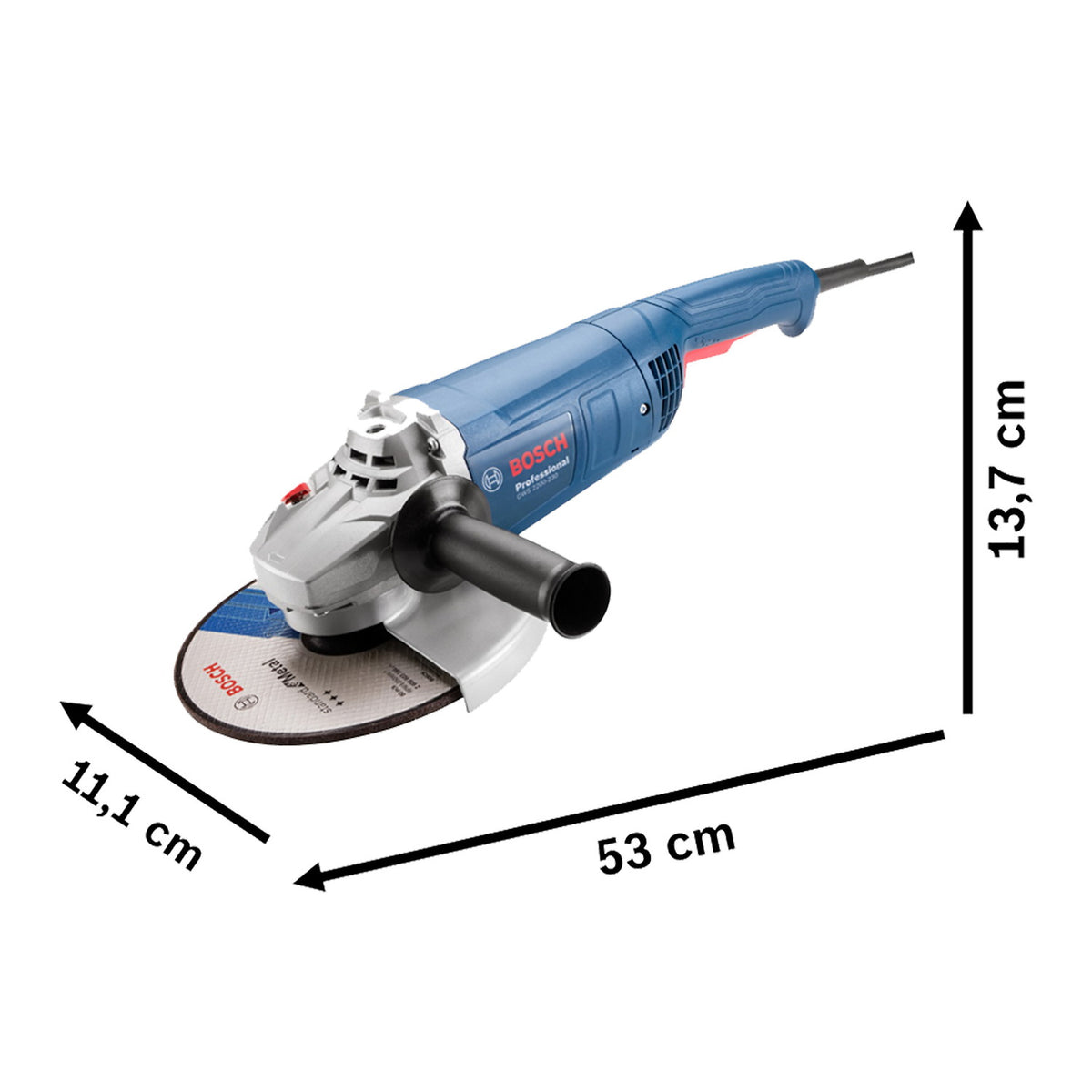 Esmeril angular Bosch GWS 2200-230 Vulcano de 2200 W y 9 pulgadas — vista 4