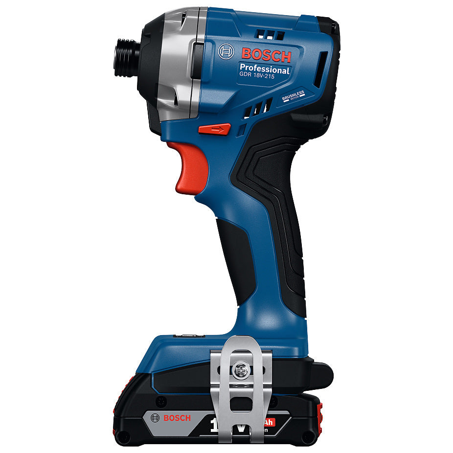 Atornillador de impacto Bosch GDR 18V-215 con 2 baterías de 2 Ah y cargador — vista 5