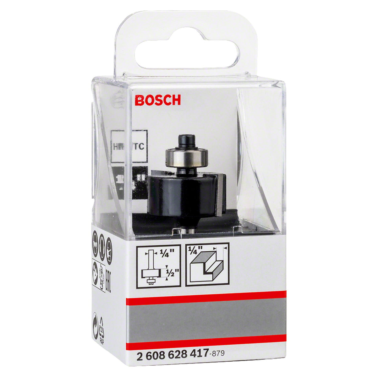 Fresa para Ribeteados y Encajes con Rodamiento Bosch - 1/2"