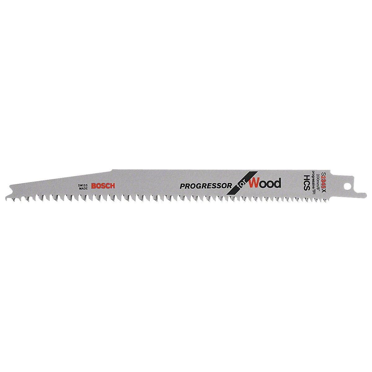 Hoja de Sierra Sable Bosch - S2345X - Progressor for Wood (Dientes Progresivos) - Largo 200mm - x5u
