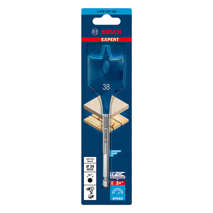 Broca Paleta para Madera Bosch - EXPERT - Self Cut Speed - 38mm x 152mm